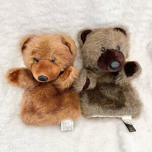 Vintage 1985 24K Polar Puff Bear Puppets Collectibles